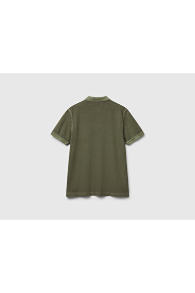 United Colors of Benetton Ανδρικό μπλουζάκι πόλο με κανονική εφαρμογή από 100% βιολογικό βαμβάκι