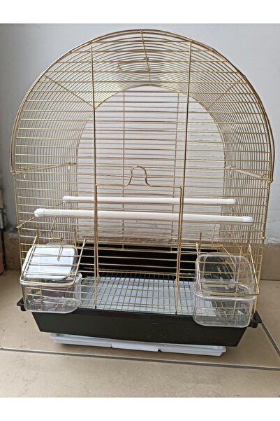 Qh Pet Cage QH Kuş Kafesi Pirirnç (34.5 x 28 x 45.5) H89201-P Muhabbet ve Kanarya için