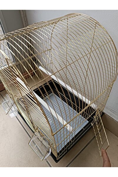 Qh Pet Cage QH Kuş Kafesi Pirirnç (34.5 x 28 x 45.5) H89201-P Muhabbet ve Kanarya için