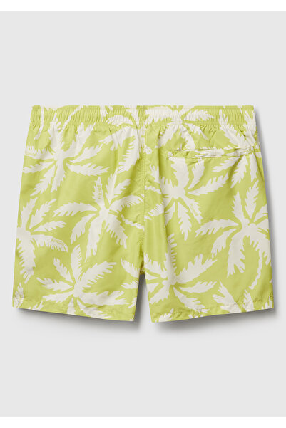 United Colors of Benetton Ανδρικό μαγιό με ανοιχτό πράσινο σχέδιο με λεπτομέρεια τσέπης στην πλάτη