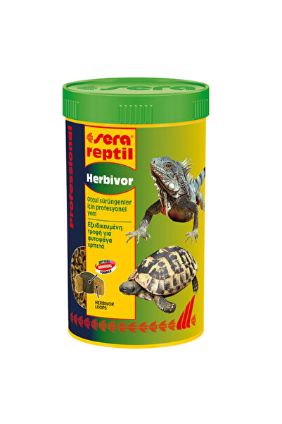 SERA Reptil Herbivor 250 ml 80 g Skt : 11/2026 Professional Otçul Sürüngen Yemi Orjinal Kutusunda