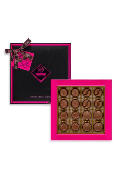 Elit Çikolata Gourmet Collection Spesiyal Çikolata Pembe Kutu 170g Glutensiz