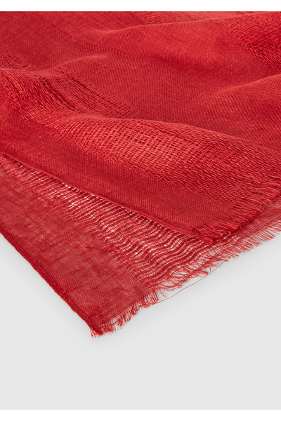 United Colors of Benetton Γυναικείο σάλι Coral 100% λινό