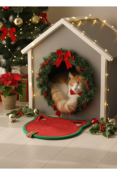 sfb PatiArt Jüt Supla Bohem Duvar Kapı Dekoru Evcil Hayvanlar İçin Tabak Altığı Oyun Süsü