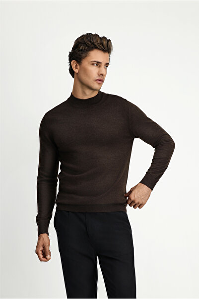 Kiğılı Half Turtleneck Regular Fit Woolen Knitwear Sweater