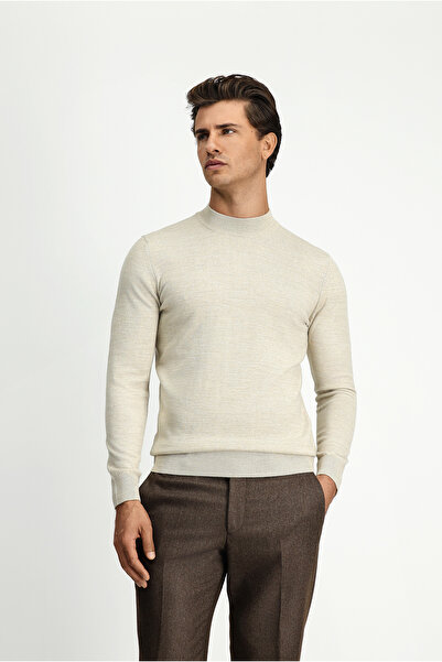 Kiğılı Half Turtleneck Regular Fit Woolen Knitwear Sweater