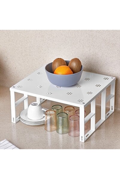 ORGANİZERS 2 Adet Dolap içi Raf Düzenleyici organizer metal raf