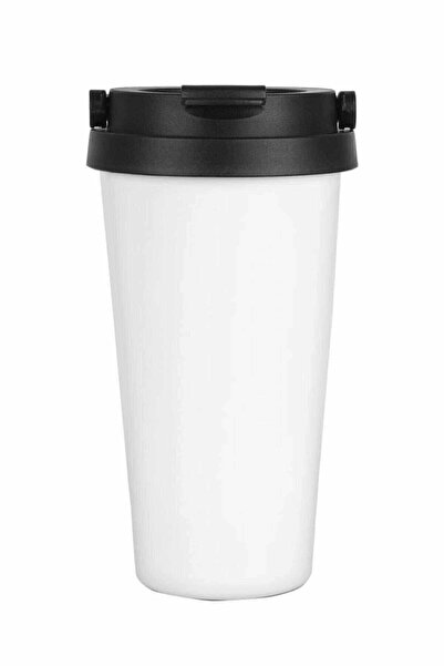 BAYLAR Beyaz Kaliteli Çift Katman Paslanmaz Çelik 500 ml Termos Bardak