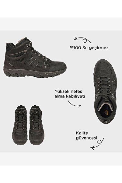 Greyder Erkek Siyah Füme Su Geçirmez Outdoor Bot 4K1GB00188