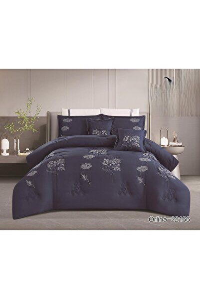 XI DUO طقم لحاف مفرش سرير نفرين فخم ملكي ليمنحك راحة والاناقة الى غرفتك من المايكروفايبر مقاس 240*260 سم