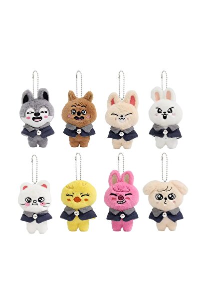 Choice Y45 جديد SKZOO 10 سم عباءة إيموجي أكاديمية سحرية دمية قطيفة سلسلة مفاتيح دمية قطيفة لطيفة على شكل حيوان قلادة صغيرة