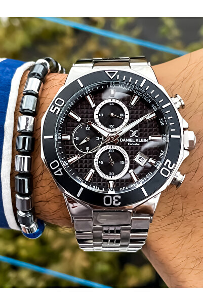 Daniel Klein All Functions Active Luxury New Season Men's Steel Watch Bracelet Gift