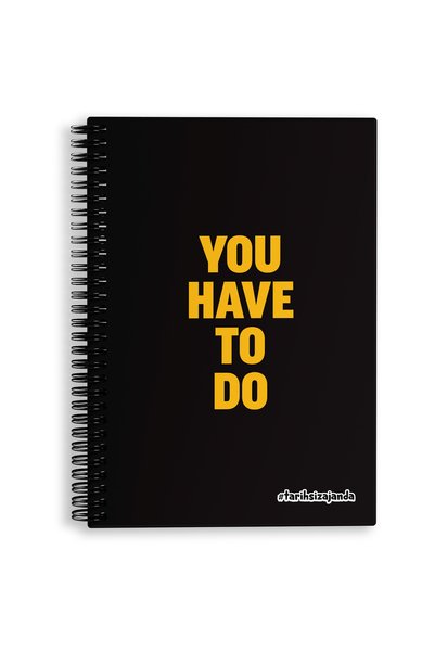 Harikalar Ofisi You Have to Do Themed Hardcover A5 Undated Academic Agenda