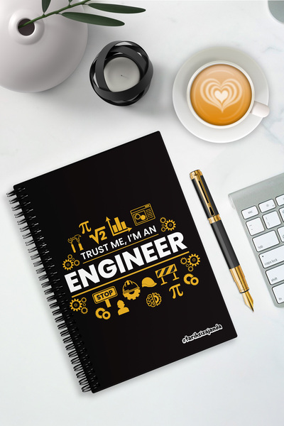 Harikalar Ofisi مفكرة أكاديمية بغلاف صلب مقاس A5 بدون تاريخ بتصميم المهندس