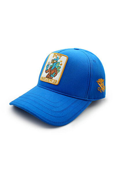 Vorel Özel Tasarım Nakışlı Unisex INFLUENCER-TAVUS KUŞU şapka – Ayarlanabilir Kep