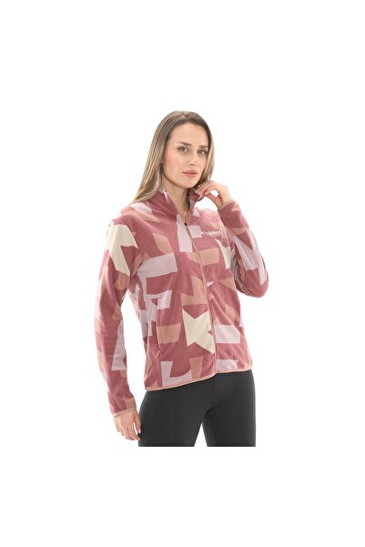 adidas JF9062-K adidas Terrex Multi Printed Full-Zip Fleece Kadın Ceket Pembe