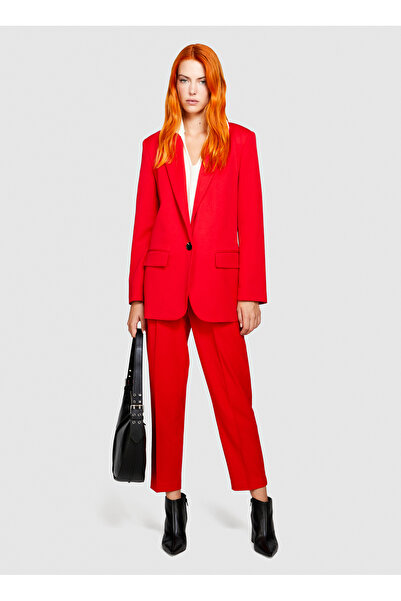 Sisley Звичайна червона жіноча куртка 2ZCWLW00M