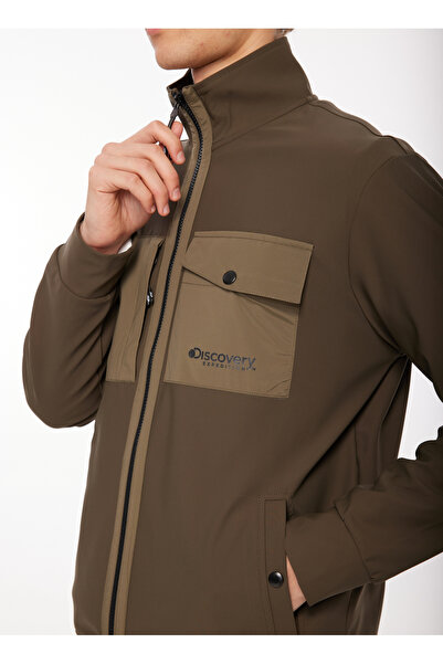 Discovery Expedition Haki Erkek Bato Yaka Relaxed Fit Sweatmont D3WM-SWT6
