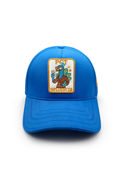 Vorel Özel Tasarım Nakışlı Unisex INFLUENCER-TAVUS KUŞU şapka – Ayarlanabilir Kep