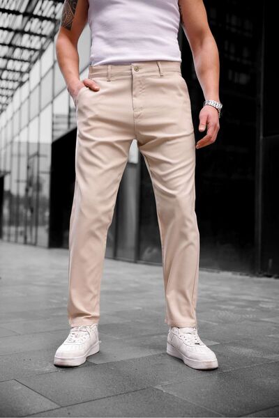 COMBİNE MİCHAİL Ανδρικό υφασμάτινο παντελόνι Slim Fit Μοντέλο ΜΠΕΖ