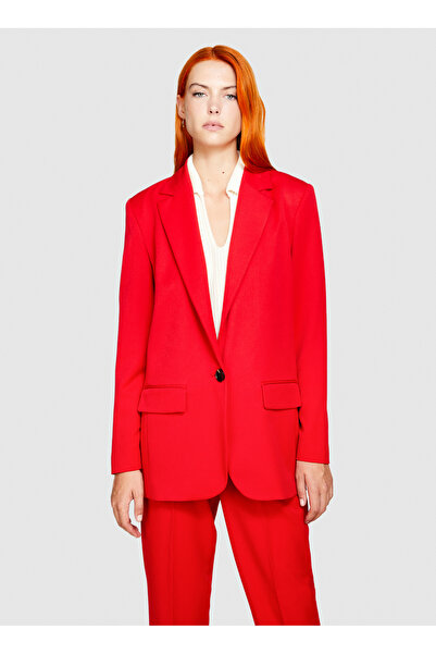 Sisley Normal Red Women's Jacket 2Zcwlw00M