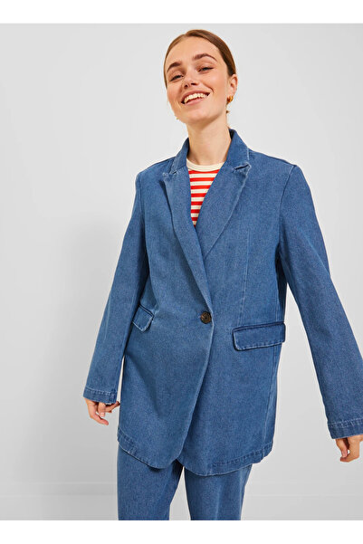 JJXX Mavi Kadın Blazer JXMARY DENIM BLAZER YK DNM