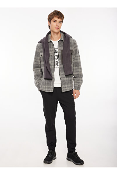 Discovery Expedition Siyah - Antrasit Erkek Relaxed Fit Kareli Mont D3WM-MNT6