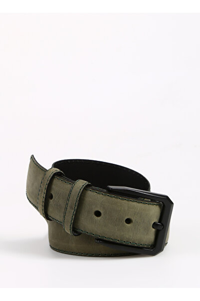 Fabrika Haki Erkek Deri Kemer Frk 003
