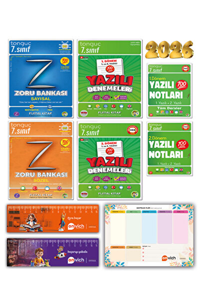 Tonguç Yayınları 7. Sınıf Zoru Bankası Tüm Dersler Sözel Sayısal - Yazılı Not...