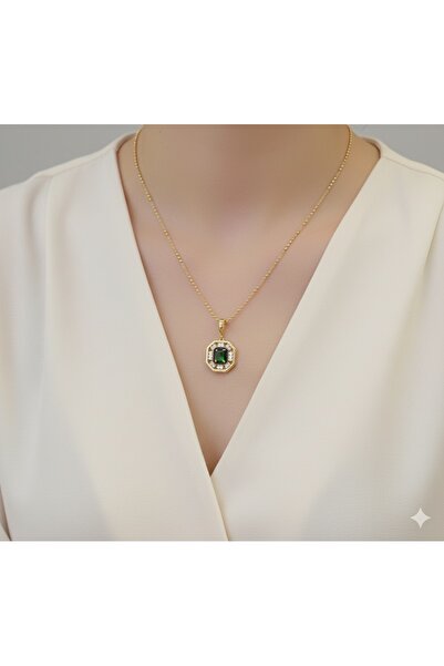 ısıkkonya قلادة كوارتز روبي مقاومة للصدأ [منتج غير مسبب للحساسية]