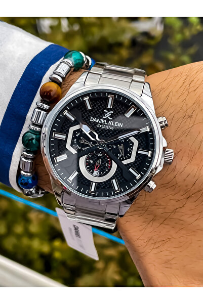 Daniel Klein Marka Multifonksiyon Çelik  Erkek Kol Saati+ Bileklik Hediyeli