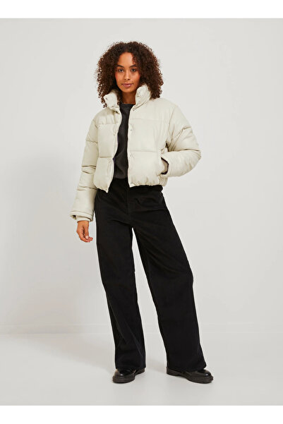 JJXX Kırık Beyaz Kadın Mont JXBREEZY FAUX LEATHER SHORT JKT OTW