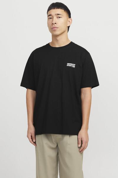 Jack & Jones Jorvesterbro Back Tee Ss Crew Neck Siyah
