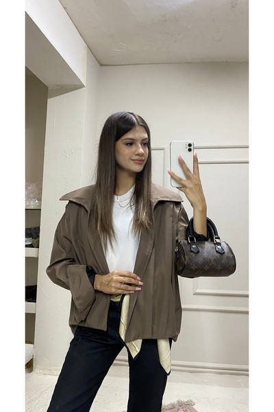 By Larissa Orjinal marka zra bomber vatkalı su geçirmez trenç