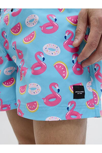 Jack & Jones JPSTMAUI JJSWIM Ανδρικό σορτς με σχέδιο - Ύφασμα Quick Dry