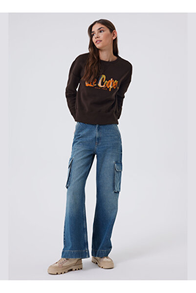 Lee Cooper High Waist Straight Multicolor Women's Pants 241 Lcf 121031   Sand...