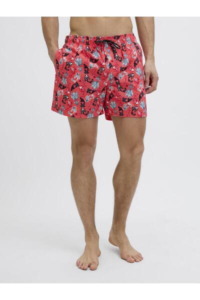 Jack & Jones JPSTMAUI JJSWIM Ανδρικό σορτς με σχέδιο - Ύφασμα Quick Dry