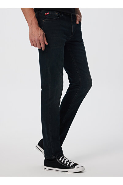 Lee Cooper Ανδρικό τζιν παντελόνι κανονικής μέσης λεπτής εφαρμογής 241 LCM 121035 JAGGER FERB CAB DARK