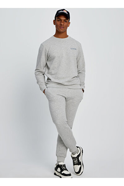 Ellesse سويت شيرت رجالي برقبة دائرية باللون الرمادي الميلانج EM076-GR