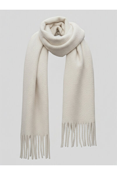 Bermody Puffy Krem Színű Puha Textúrájú Női Sál Vállkendő 50 x 190 cm
