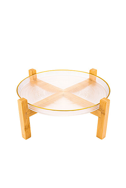 Bambum Asti - Ayaklı Sunum Yaldızlı 28 cm