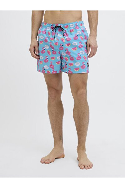 Jack & Jones JPSTMAUI JJSWIM Ανδρικό σορτς με σχέδιο - Ύφασμα Quick Dry
