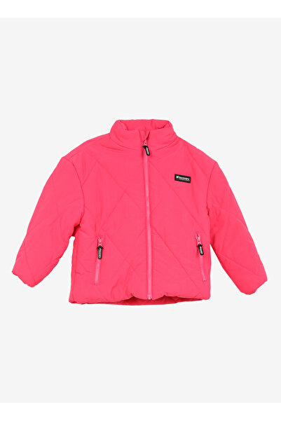 Discovery Expedition Fuşya Kız Çocuk Dik Yaka Loose Fit Kapitone Mont D3WG-MNT2