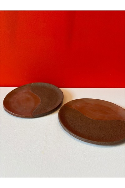 Home El Yapımı Seramik Aperitif Sunum Tabağı - Adet