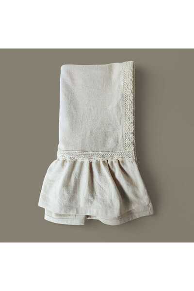 PİKKO HOME BULDAN KETENİ %100 PAMUK FİSTO FIRFIRLI KREM(F)