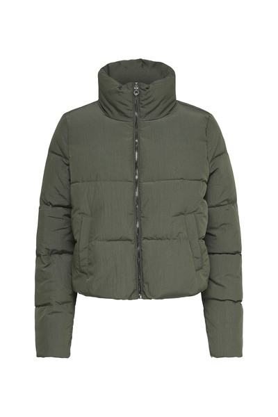 ONLY Koyu Kahve Kadın Mont ONLDOLLY SHORT PUFFER JACKET OTW NO