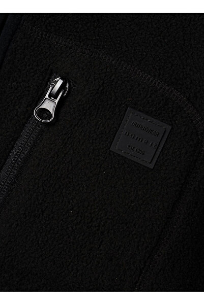 name ıt Bordo Kız Çocuk Fermuarlı Diyagonal Sweatmont NKNMEEKO FLEECE JACKET