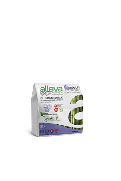 ALLEVA Holistik Hairball Light Tavuk & Ördek Tahılsız Yetişkin Kedi Maması 0,4 Kg