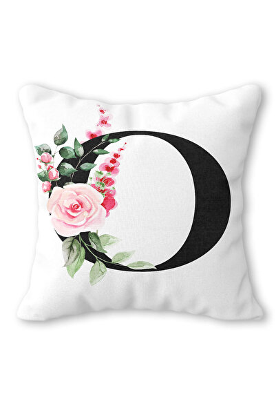 We Home Modabutik O Harfli Kırlent Kılıfı