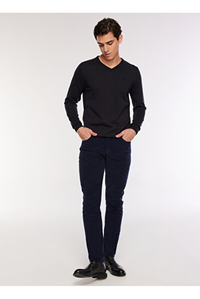 FABRIKA COMFORT Normal Bel Dar Paça Lacivert Erkek Chino Pantolon FC3WM-PNT337